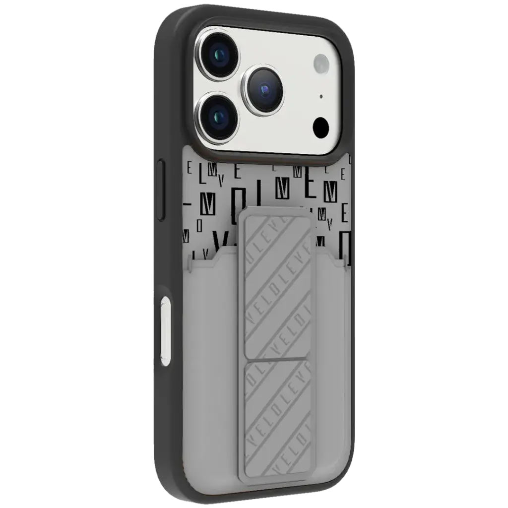 جراب Leveo Morphix Gripstand مع حامل بطاقات لهاتف iPhone 17 Pro Max