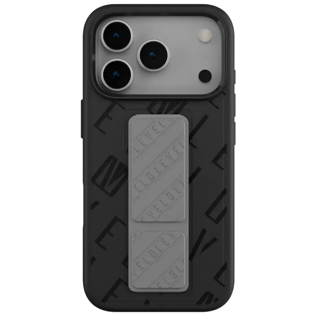 Levelo Morphix Vallo Faux Leather Gripstand (Case for iPhone 17 Pro)