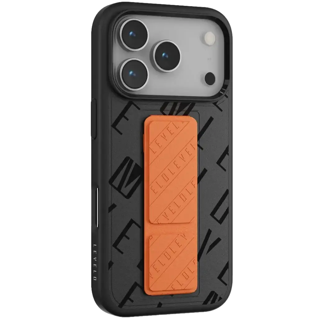 Levelo Morphix Vallo Faux Leather Gripstand (Case for iPhone 17 Pro)