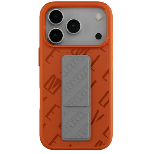 Levelo Morphix Vallo Faux Leather Gripstand (Case for iPhone 17 Pro)