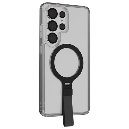 Levelo Spira MagSafe Clear Grip Case for S26 Ultra - Black