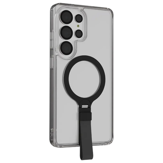 Levelo Spira MagSafe Clear Grip Case for S26 Ultra - Black