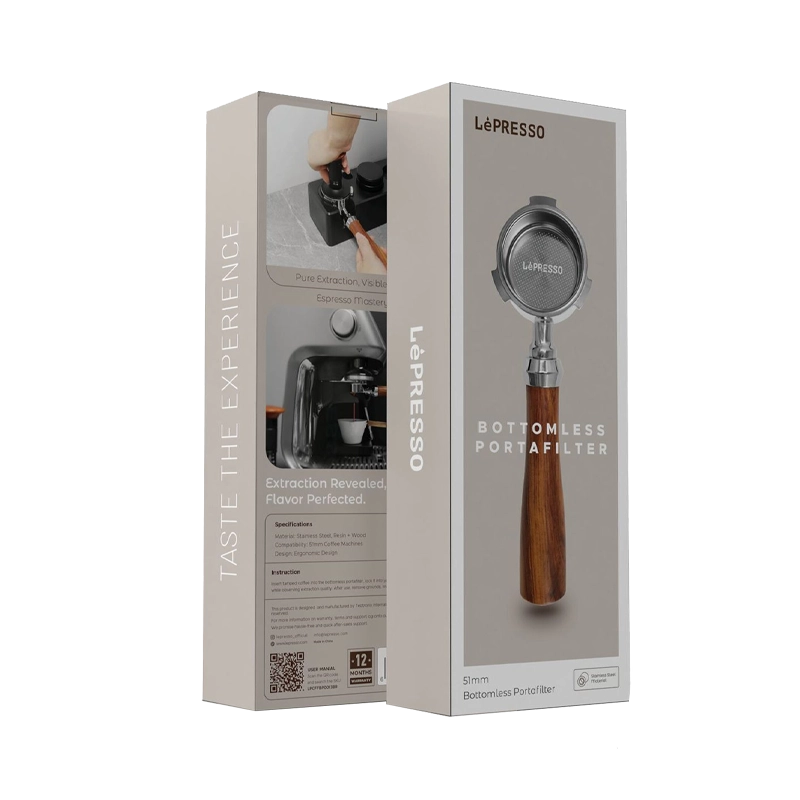 Lepresso Bottomless Portafilter 51mm - Brown
