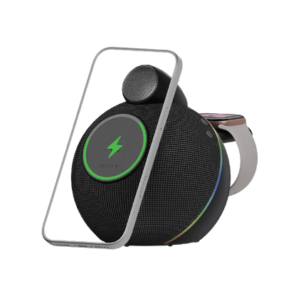 Levelo Aira Wireless Charger With Speaker - Black