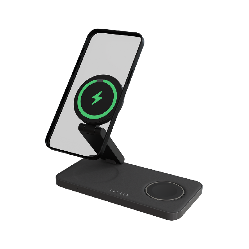 Levelo Quantum 3 in 1 Wireless Charger - Black