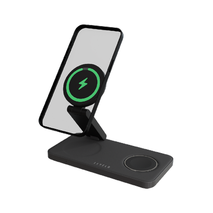 Levelo Quantum 3 in 1 Wireless Charger - Black