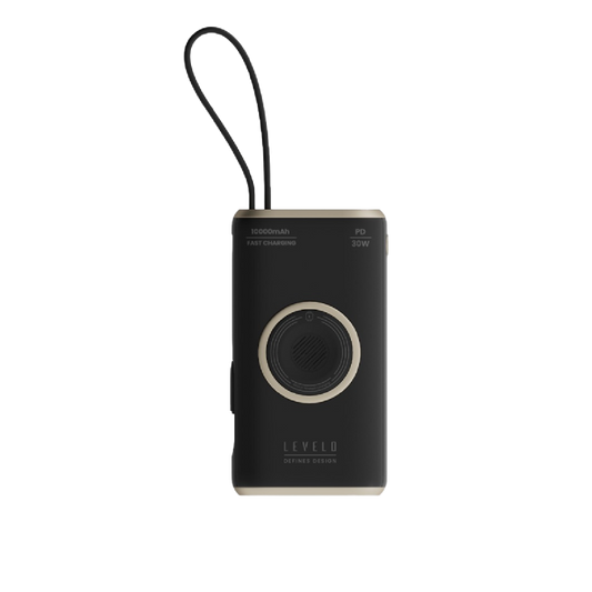 Levelo Roma 10000mAh Power Bank With Integrated Cable & Apple Watch Charger