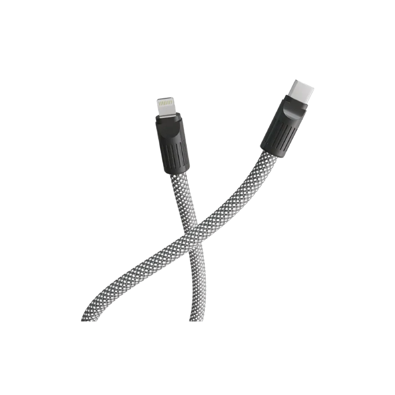 Levelo Tugo Type-C to Type-C 60W Lanyard Cable - Gray