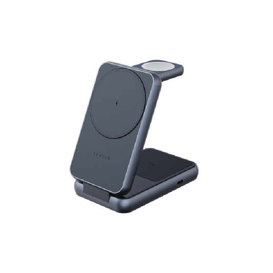 Levelo Aeris 3-In-1 Foldable Wireless Charger - Cloudy Gray