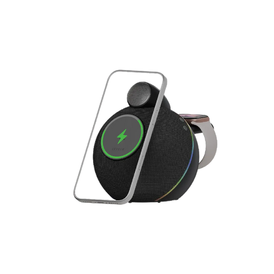 Levelo Aira Wireless Charger With Speaker - Black