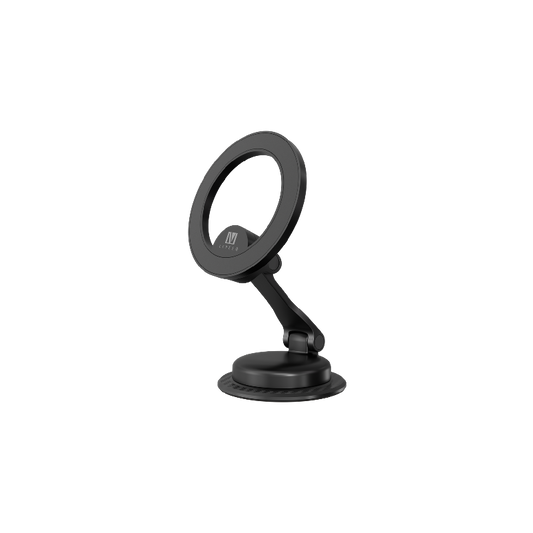 Levelo Aria MagSafe Car Phone Holder With Rotatable Base - Metallic Black