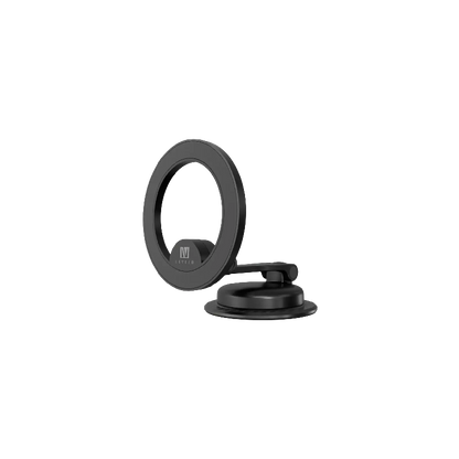 Levelo Aria MagSafe Car Phone Holder With Rotatable Base - Metallic Black