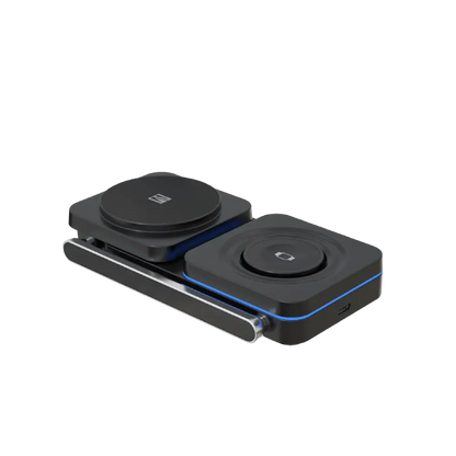 Levelo Aurora 3 In 1 Wireless Charger - Black