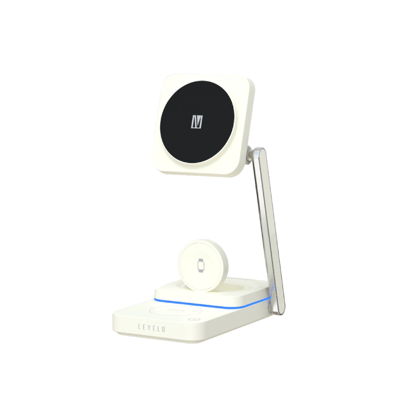 Levelo Aurora 3 In 1 Wireless Charger - White