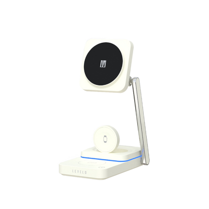 Levelo Aurora 3 In 1 Wireless Charger - White