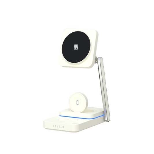 Levelo Aurora 3 In 1 Wireless Charger - White