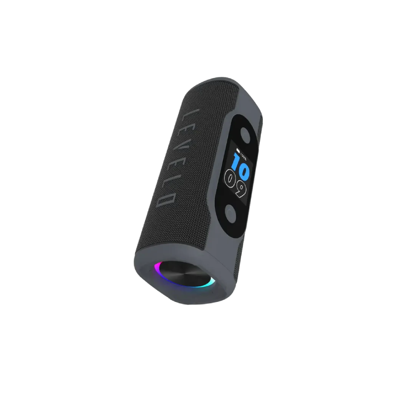 Levelo Bassbeat Portable Speaker With LED Display - Black