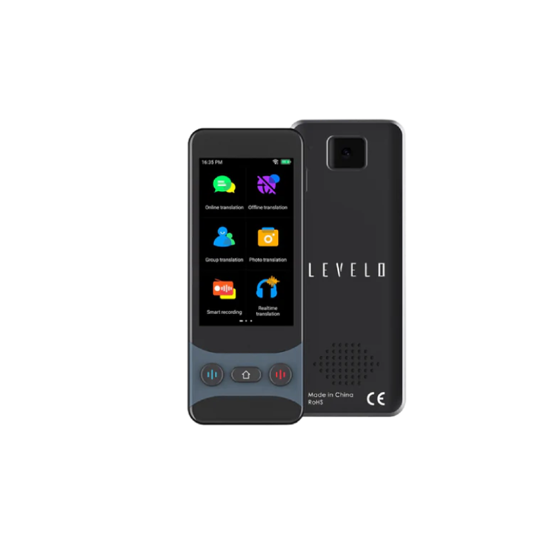 Levelo FluentLink Offline & Online Voice Translator - Grey