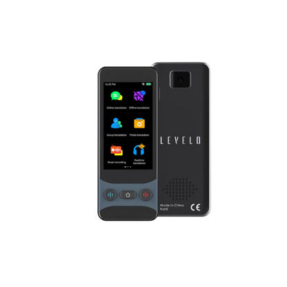Levelo FluentLink Offline & Online Voice Translator - Grey