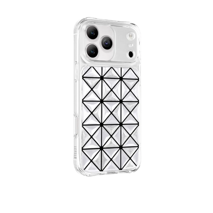 جراب Levelo Hexa ثلاثي الأبعاد هندسي لهاتف iPhone 17 Pro