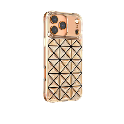جراب Levelo Hexa ثلاثي الأبعاد هندسي لهاتف iPhone 17 Pro Max