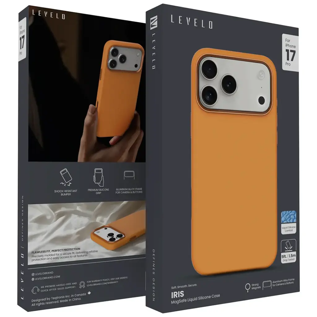 Levelo Iris MagSafe Liquid Silicone Case for iPhone 17 Pro Max