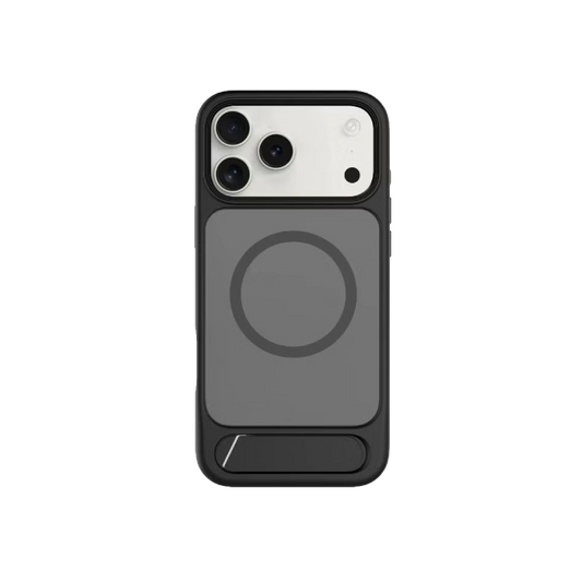 Levelo Matteo Case With Bottom Stand Grip For iPhone 17 Pro Max - Black (Copy)