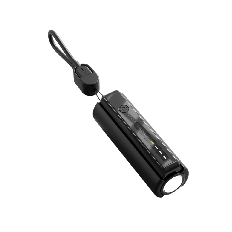 Levelo Nova Pro 5000mAh Power Bank with Flashlight - Black