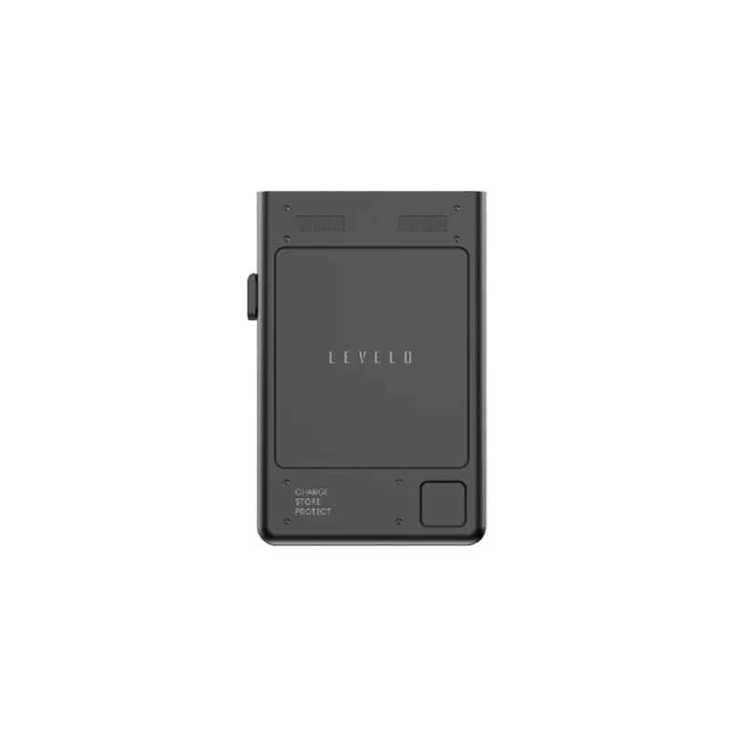 Levelo Onyx Portable 5000mAh 3 in 1 Cardholder Power Bank - Black