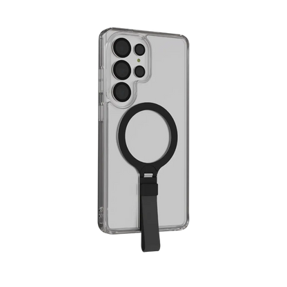 Levelo Spira MagSafe Clear Grip Case for S26 Ultra - Black