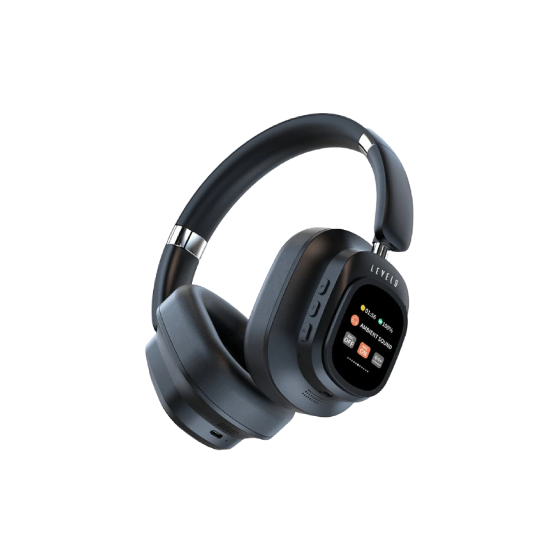 Levelo VibeMaster Wireless Hybrid ANC Headphone - Black