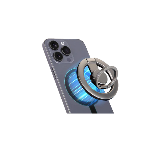 Magnetic Phone Ring Holder with Kickstand & Hook Function