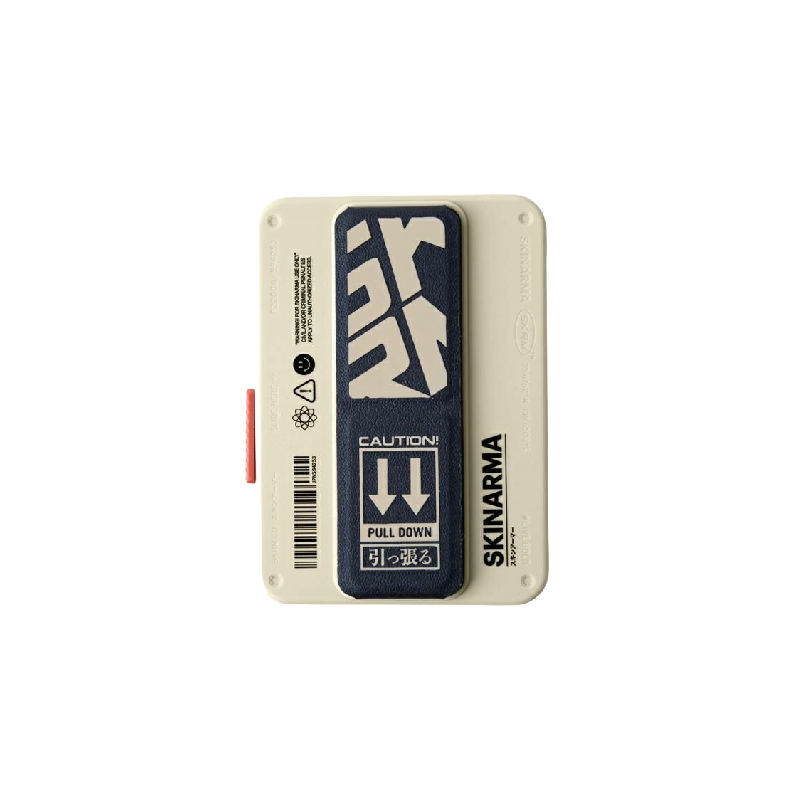 محفظة Skinarma Mirage Spunk Wallet Magnetic Grip Stand باللون العاجي