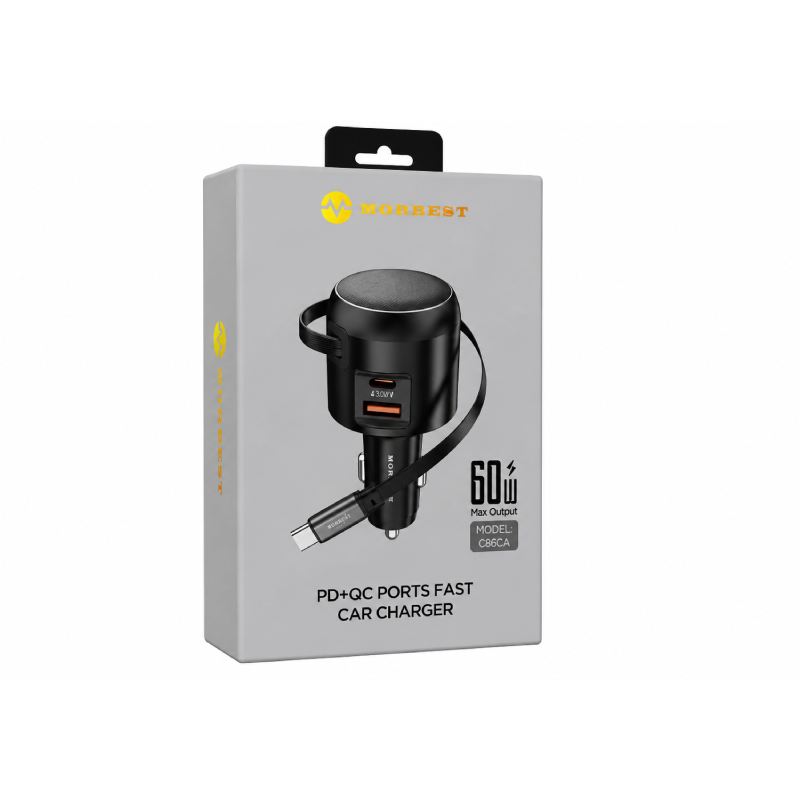 Morbest C86CA 60W PD + QC Ports Fast Car Charger