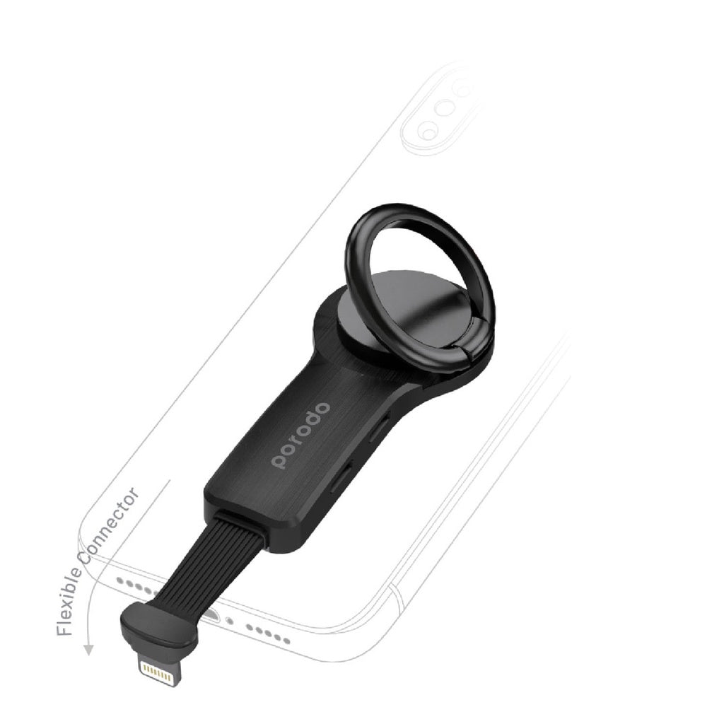 Adapter Porodo Dual Lightning Finger Grip Type-C