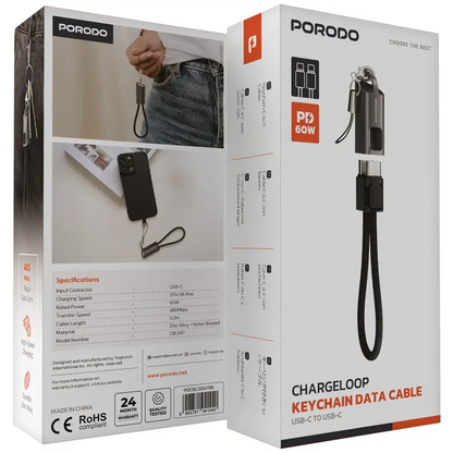 PORODO CHARGELOOP USB-C-TO USB-C