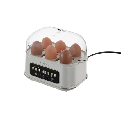 Porodo Lifestyle Poacher Smart Electric Egg Boiler with Program Selector - White