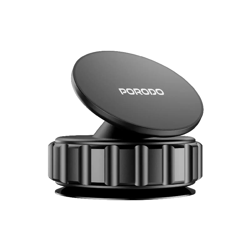 Porodo Multi-Surface Vacuum Suction Phone Holder - Black