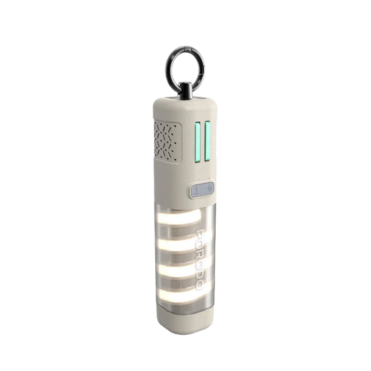 Porodo PowerBeam 5000mAh Power Bank with Built-In Flashlight - Khaki