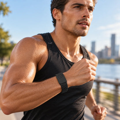 Porodo TrackFit Apex Screenless Fitness Tracker with ECG – Black