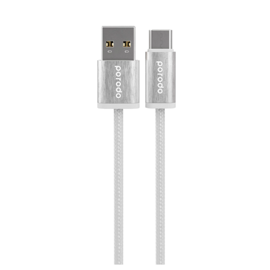 Porodo Woven 3A USB-A to Type-C Cable 1.2M