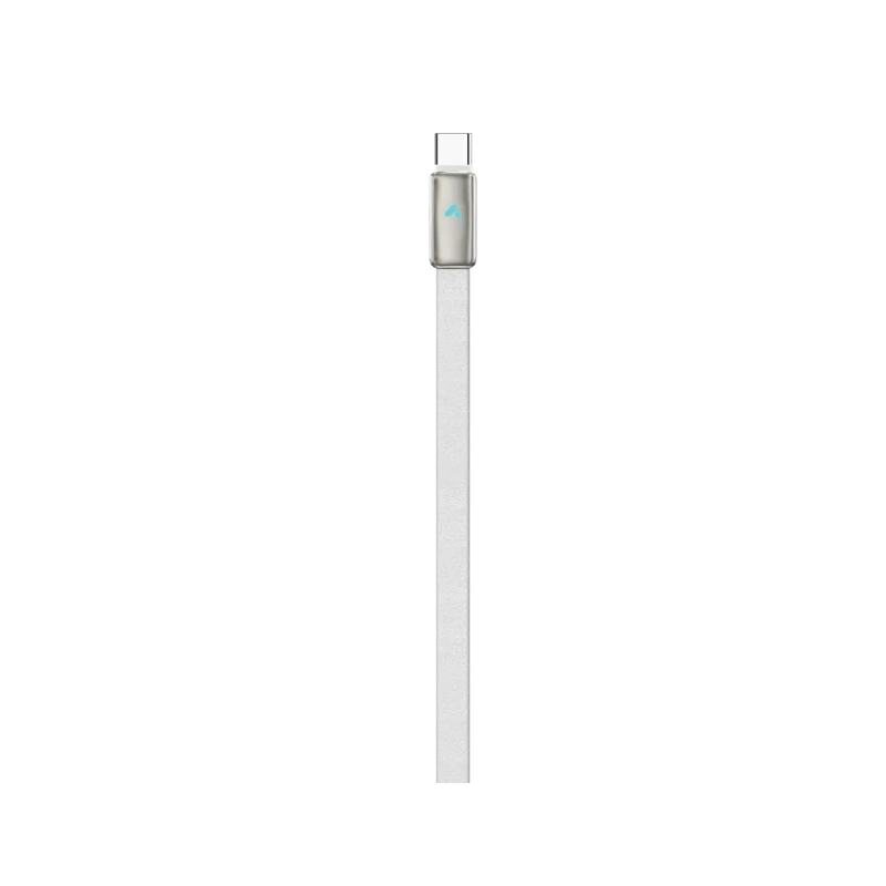 كابل شحن ونقل بيانات جلدي Porodo 100W LED USB-C إلى USB-C