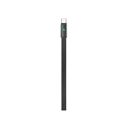 كابل شحن ونقل بيانات جلدي Porodo 100W LED USB-C إلى USB-C