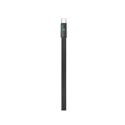 كابل شحن ونقل بيانات جلدي Porodo 100W LED USB-C إلى USB-C