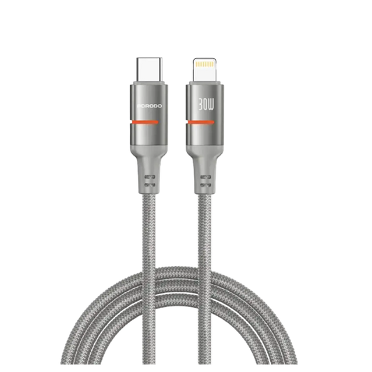 Porodo 30W Type-C to Lightning Braided Cable