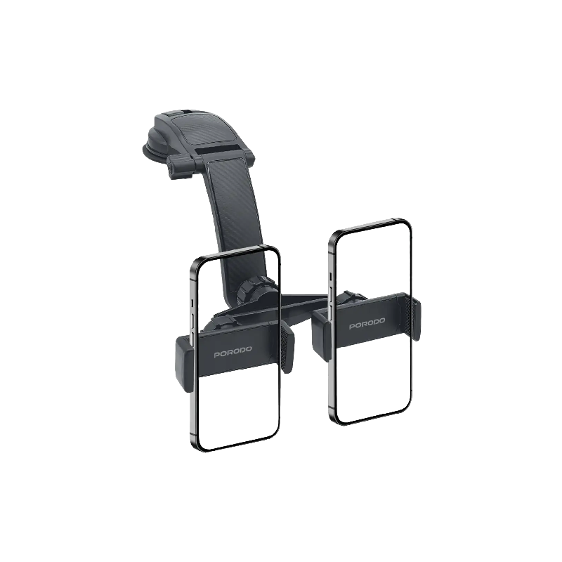 Porodo 360° Rotatable Car Phone Holder - Black