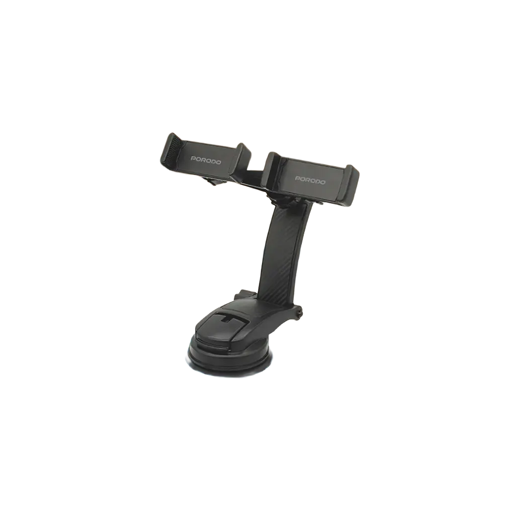 Porodo 360° Rotatable Car Phone Holder - Black