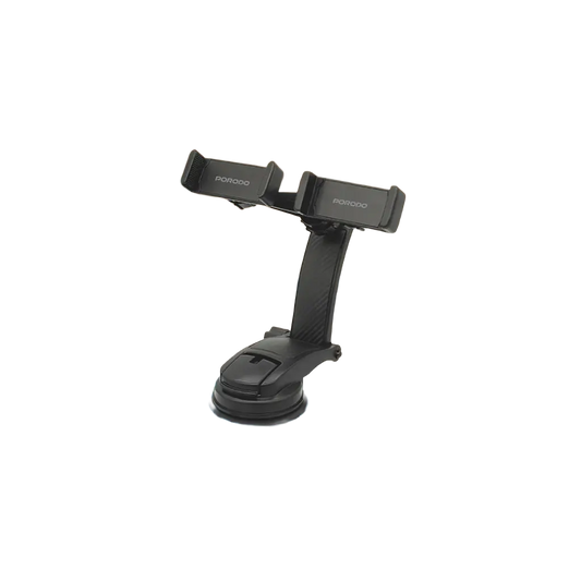 Porodo 360° Rotatable Car Phone Holder - Black