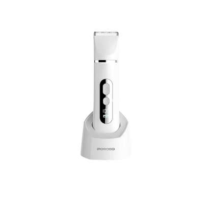 Porodo 4-In-1 Face & Body Electric Trimmer with Smart LED Display - White