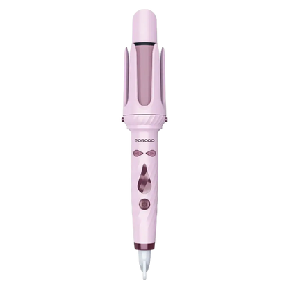 Porodo 5-In-1 Hair Styling Tool with Auto-Wrap Curling & Straightening - Pink